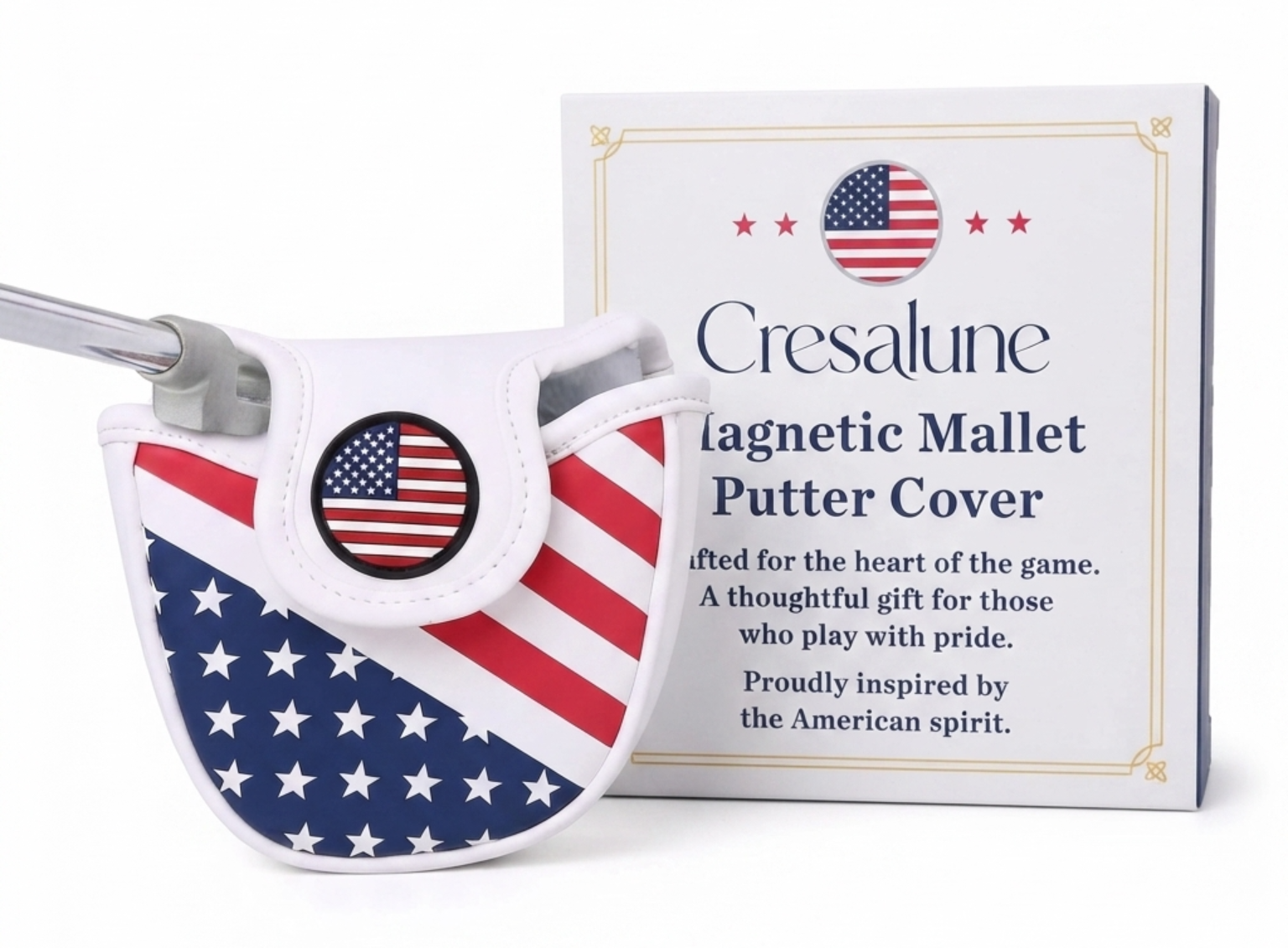 USA Magnetic Mallet Putter Cover golf accessory
